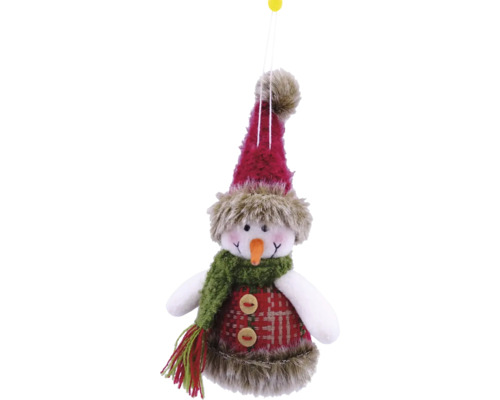 Figurine décorative Lafiora bonhomme de neige h 18 cm