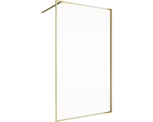 Douche à l'italienne SCHULTE Trend 2.0 100 cm couleur du profilé or décor de vitre verre transparent avec verre antitache Douche à l'italienne SCHULTE Trend 2.0 100 cm couleur du profilé or décor de vitre verre transparent avec verre antitache