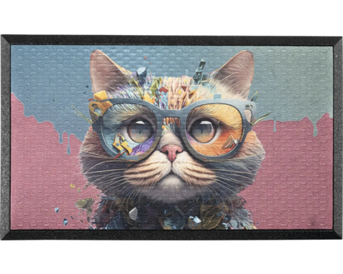 Paillasson en caoutchouc Lima Chat 45x75 cm