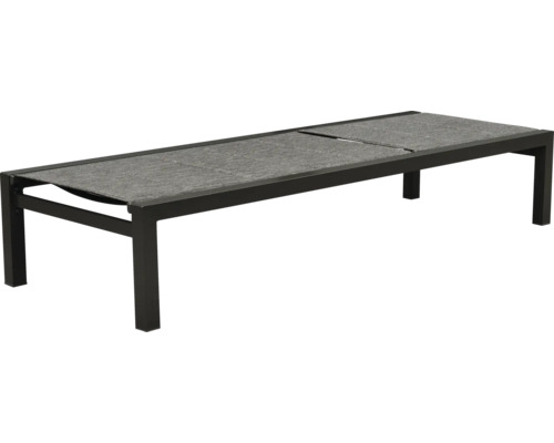 Gartenliege aus Metall mit Textilbespannung