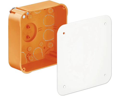 Boîte de dérivation pour mur creux Kaiser 9195-91 105x105x53 mm 10 pièces Boîte de dérivation avec couvercle pour installations électriques