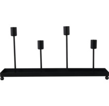 Schwarzer Kerzenständer für vier Kerzen