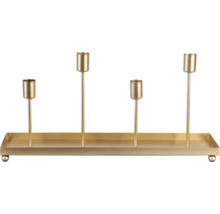 Goldfarbener Kerzenständer für vier Kerzen