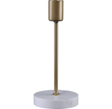 Kerzenständer aus Metall und Marmor