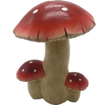 Dekofigur Pilz Lafiora 26 x 23,5 x 37 cm rot