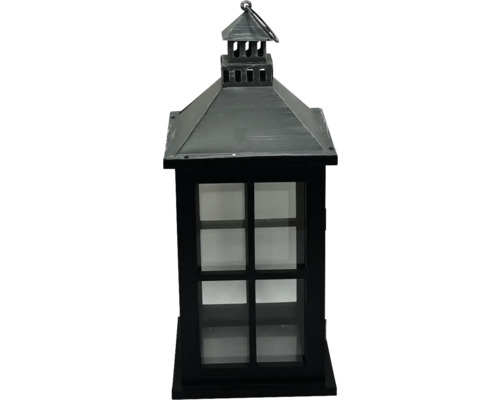 Lanterne décorative en métal et en verre