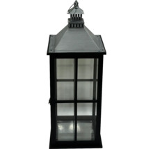 Lanterne décorative en métal et verre