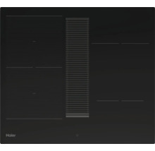 Plaque à induction Haier noire avec hotte intégrée