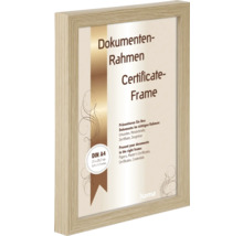 Cadre pour documents A4 aspect bois