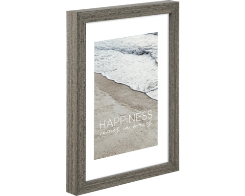 Cadre photo avec passe-partout et motif de plage