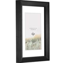 Cadre photo bois Rise noir 10x15 cm