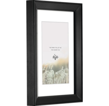 Cadre photo bois Rise noir 15x20 cm