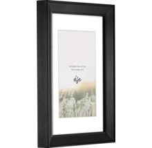 Cadre photo bois Rise noir 40x50 cm