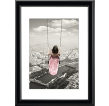 Cadre photo bois Rise blanc 15x20 cm