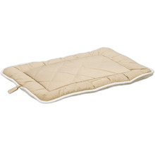Beige Tierbett-Matratze mit gestepptem Muster