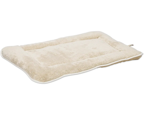 Tapis anti-salissures beeztees Nano Canvas Sleeper Cush 78 x 55 cm beige microfibres, microfibres Matelas beige rectangulaire pour chiens et chats
