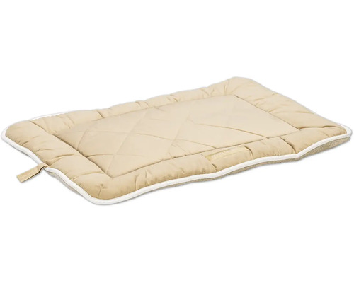 Beige Hundematte mit gestepptem Design