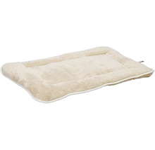 Couchage pour chien beige rectangulaire