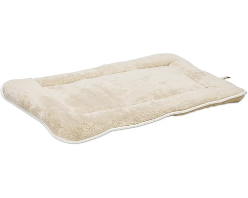 Couchage pour chien beige rectangulaire