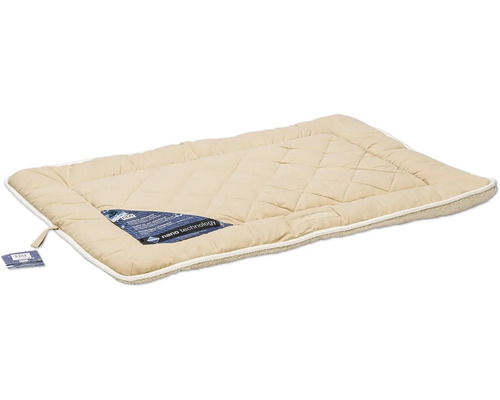 Beiges, gestepptes Hundebett für den Innenbereich