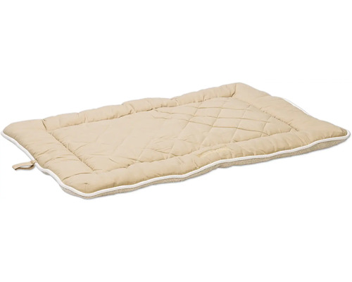 Beige Hundematte mit gestepptem Muster