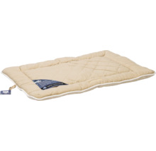Tapis pour chien beige avec motif matelassé