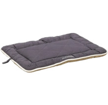 Coussin pour chien gris avec surface matelassée