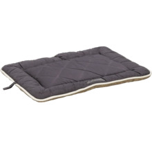 Coussin pour chien gris avec motif matelassé