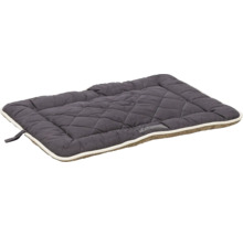 Lit pour chien gris avec surface matelassée