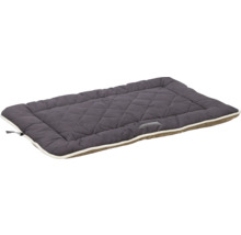 Coussin pour chien gris avec motif matelassé
