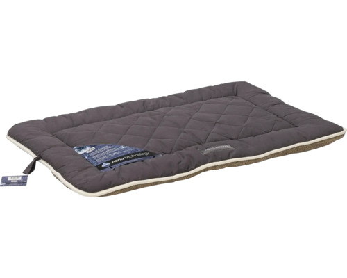 Graues Hundebett mit Rautenmuster