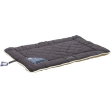 Tapis pour chien gris matelassé