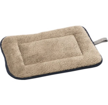 Couchage rectangulaire pour chien en tissu avec poignée