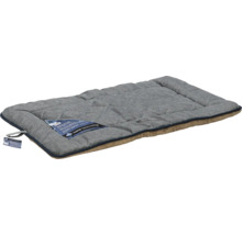 Lit gris pour chien avec surface matelassée