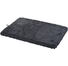 Tapis de bain gris à structure à picots