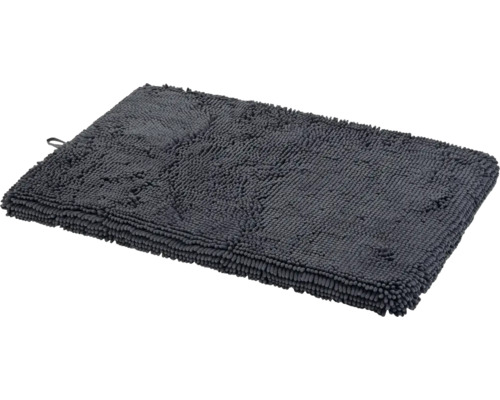 Tapis de bain gris à structure à picots