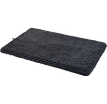 Tapis de bain gris avec structure à picots