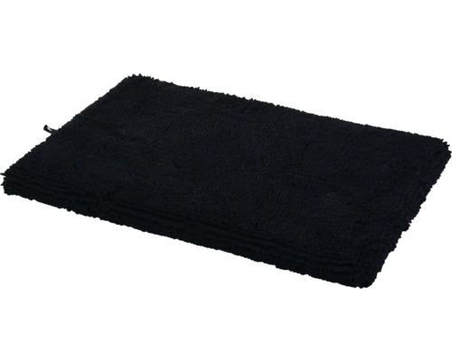 Pile de serviettes éponge noires