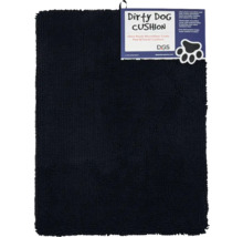 Couverture pour chien Dirty Dog Cushion bleu foncé en microfibre