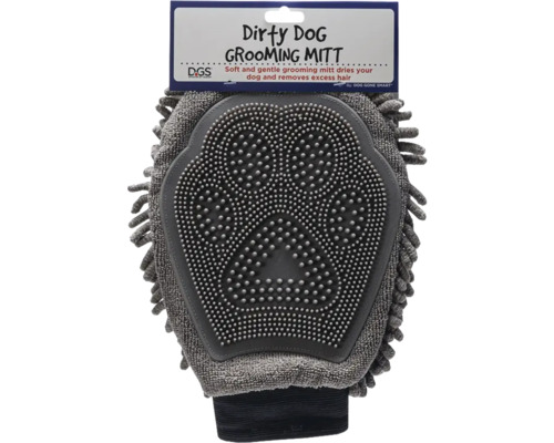 Dirty Dog Grooming Mitt pour chiens pour le soin du pelage