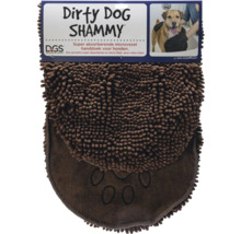 Dirty Dog Shammy serviette pour chien avec empreinte de patte