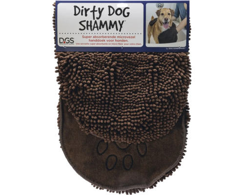 Dirty Dog Shammy Hundehandtuch mit Pfotenabdruck