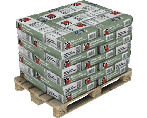 Palette mit Säcken Garten- und Landschaftsbaubeton