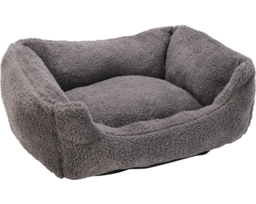 Graues Hundebett mit weicher Oberfläche