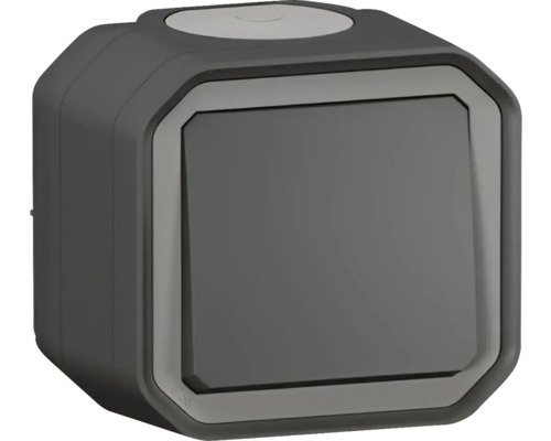 Interrupteur va-et-vient avec bornes enfichables Legrand Plexo NEW IP55 anthracite Interrupteur électronique pour domotique