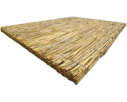 Plaque isolante en roseaux Rapidolehm palette de 125 x 100 x 5 cm = 25 pièces Tapis de roseaux pour le jardin