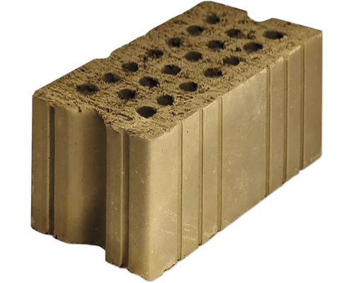 Rapido Holz-Lehm-Stein 2DF nicht tragend 24 x 11,5 x 11,3 cm Ziegelstein mit Löchern