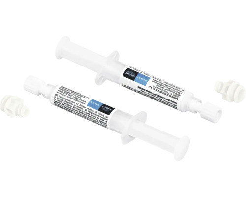 Deux seringues de colle Grohe QuickGlue avec fermeture
