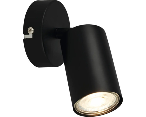 Spot de plafond 1 ampoules L 18 cm noir