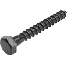Holzschraube 6-Kant DIN 571 6x30 mm HCP schwarz 25 Stück